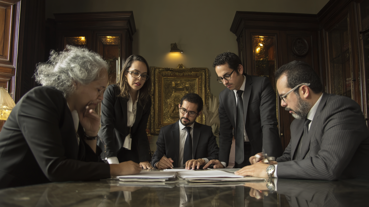 Equipo legal profesional trabajando en casos laborales
